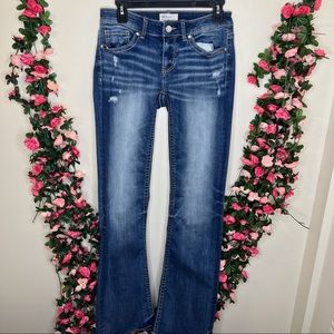 🌹BKE Denim Stella Bootcut Jeans Dark Wash Blue Womens 27 Casual Outdoor Walking